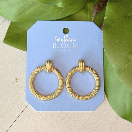 Hampton Hoop Stud Earrings