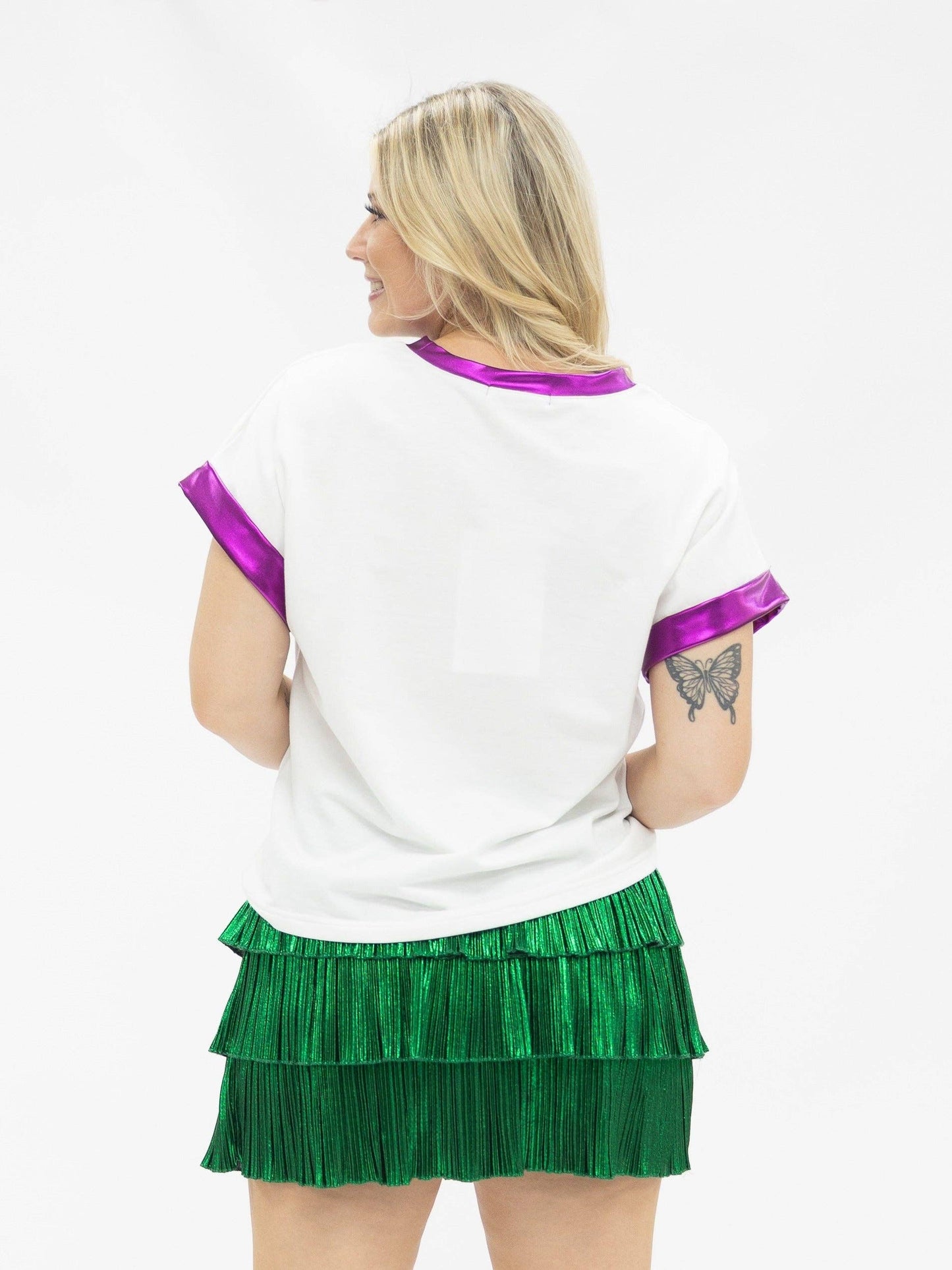 Festive Mardi Gras Top