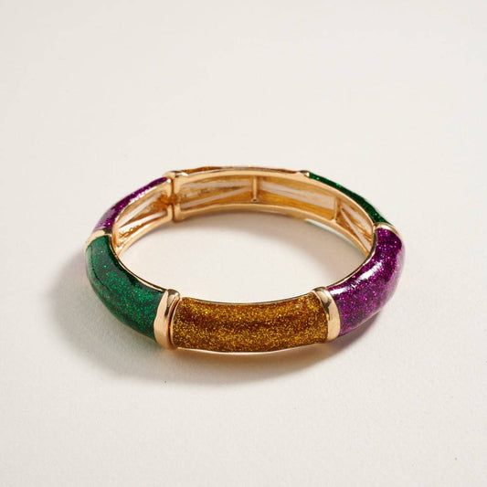 Mardi Gras Stretch Bracelet