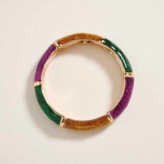Mardi Gras Stretch Bracelet