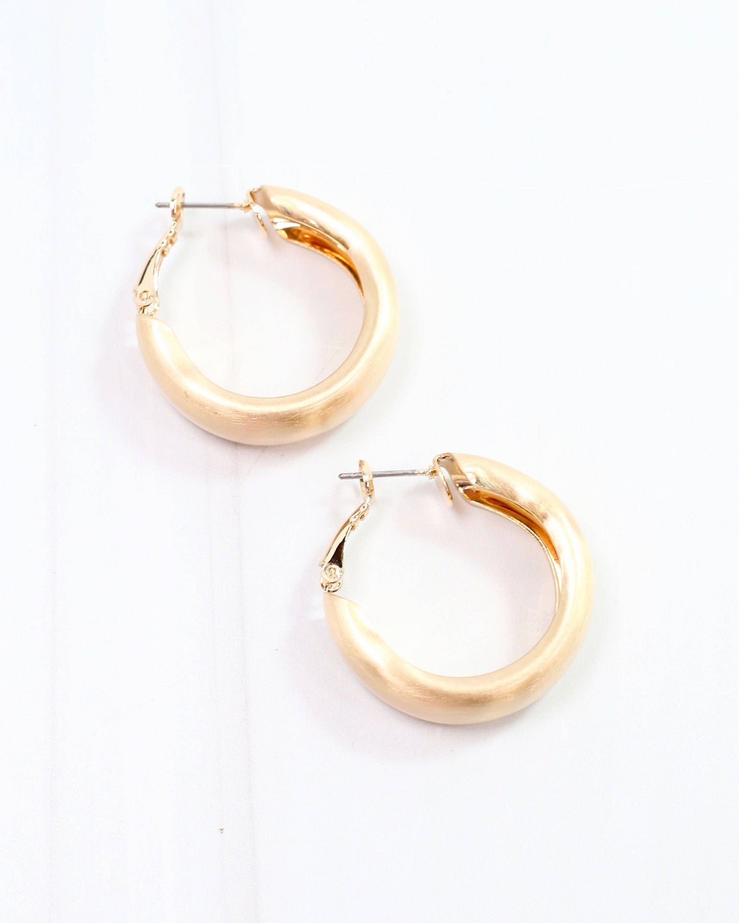 Carol Matte Gold Hoop
